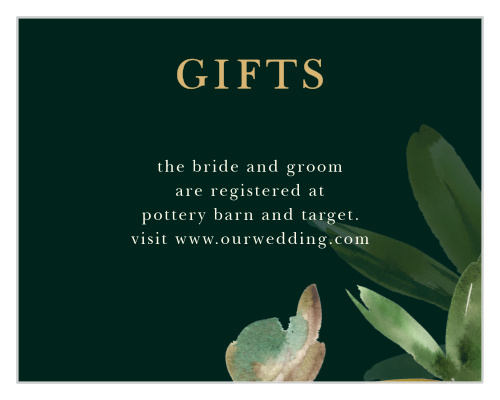 Hawaii Palm Leaves Registry Cards