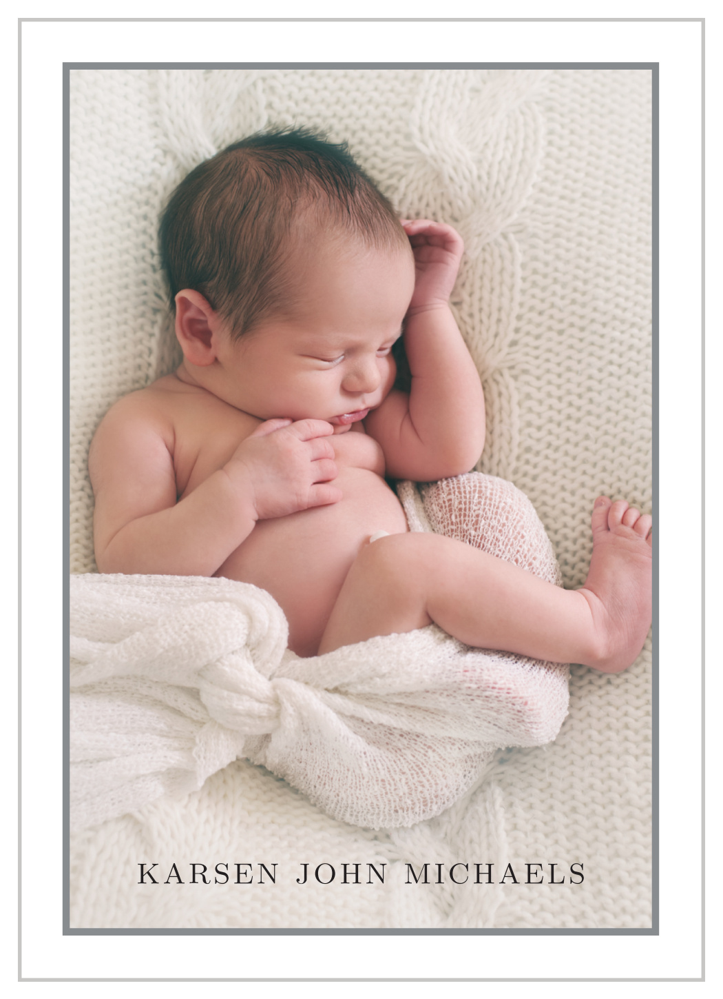 Photo Intro Birth Announcements