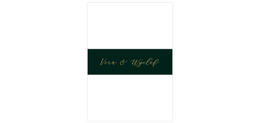Wrap your invitations with one of our lovely Hawaii Palm Leaves Wedding Belly Bands for the perfect finishing touch. A deep, forest-green background is a lovely complement to the shining gold-foil that spells out your names, guaranteeing a beautiful first glimpse at your wedding themes for your guests. 