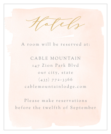 Simple Romance Accommodation Cards