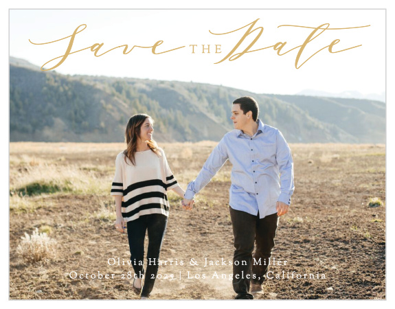 Simple Romance Save-the-Date Magnets are an unforgettable way to give your guests the advance notice they need.