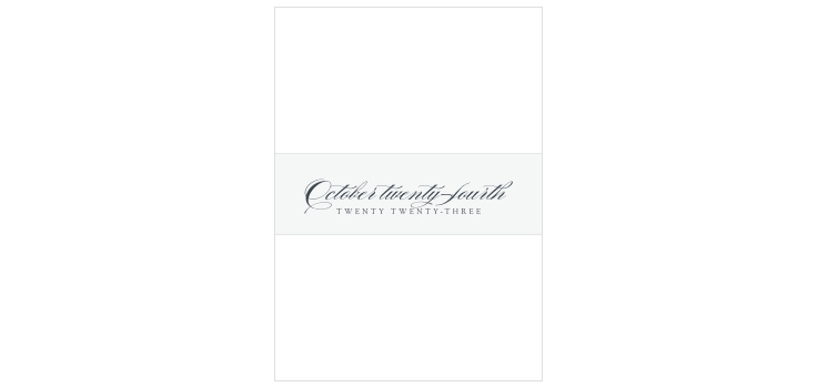 Formal Lines Wedding Belly Bands