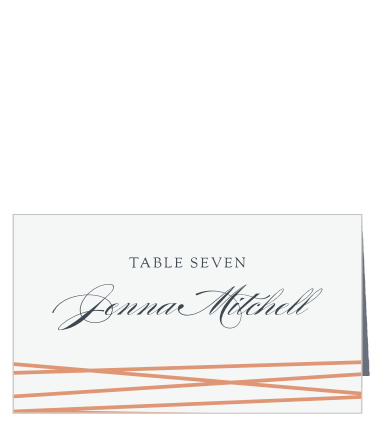 Easily guide your guests to their seats, and keep your evening flowing effortlessly from one event to the next with our Formal Lines Place Cards.