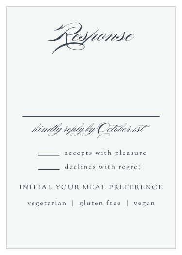 Formal Lines Response Cards