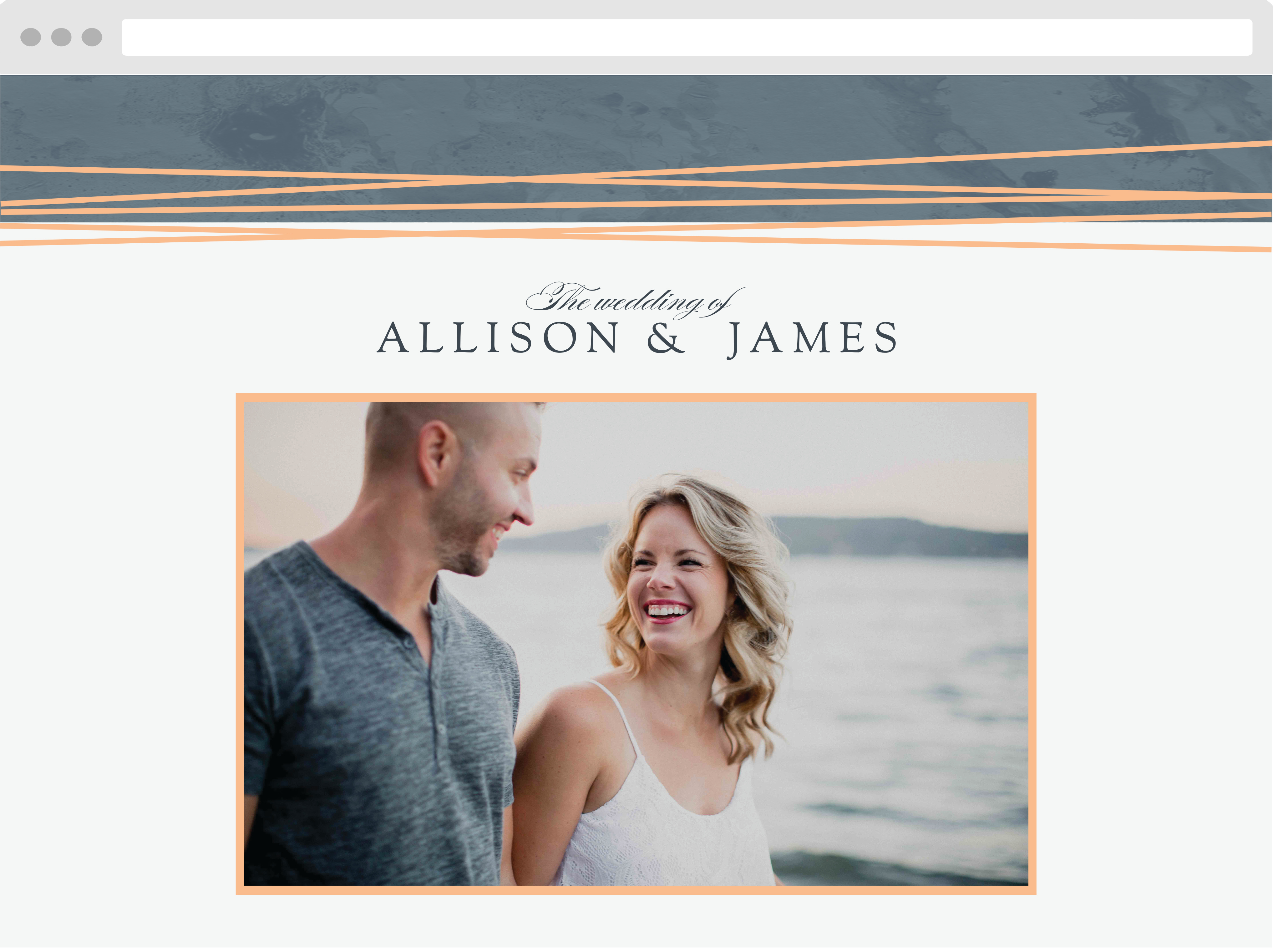 Formal Lines Wedding Website