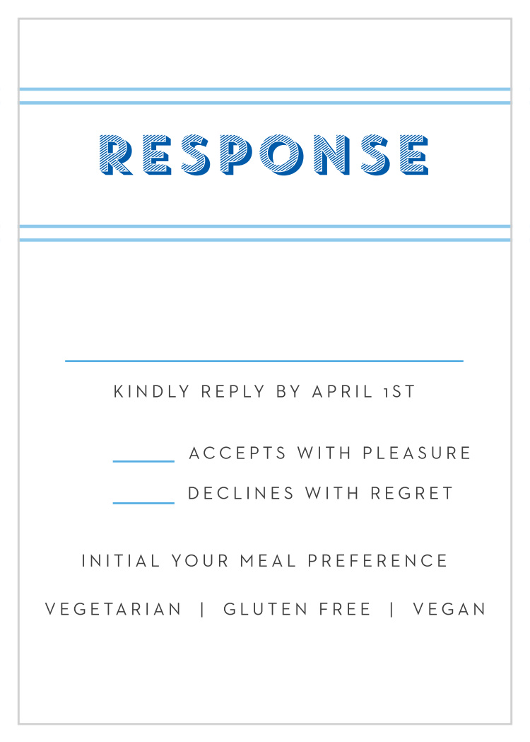 Big Name Bar Mitzvah Response Cards
