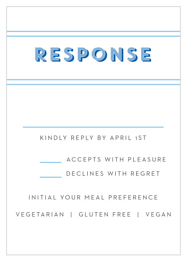 Big Name Bar Mitzvah Response Cards