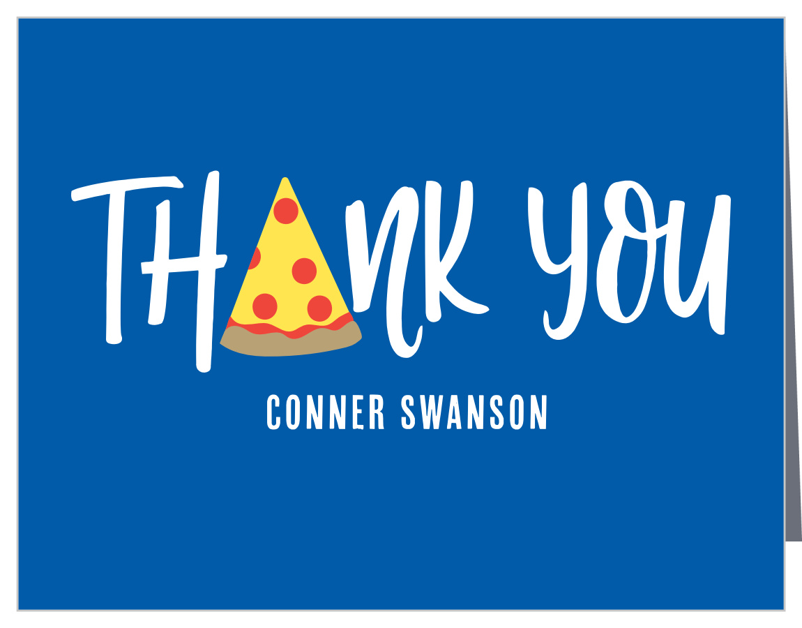 Pizza Party Children's Birthday Thank You Cards