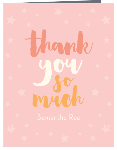 Express your appreciation to your guests with our Tumble & Twirl Birthday Party Thank You Cards! 