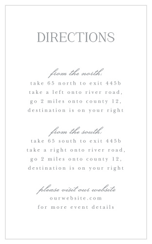 Winter Wonderland Direction Cards