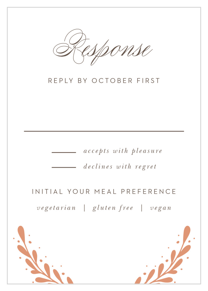 Rustic Laurels Response Cards