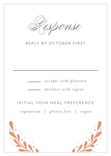 Rustic Laurels Response Cards