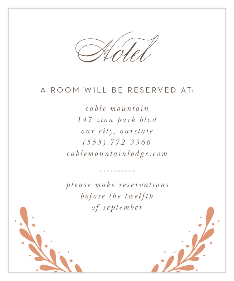 Rustic Laurels Accommodation Cards