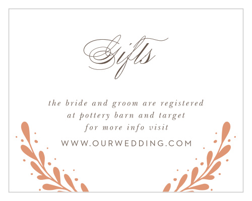 Rustic Laurels Registry Cards