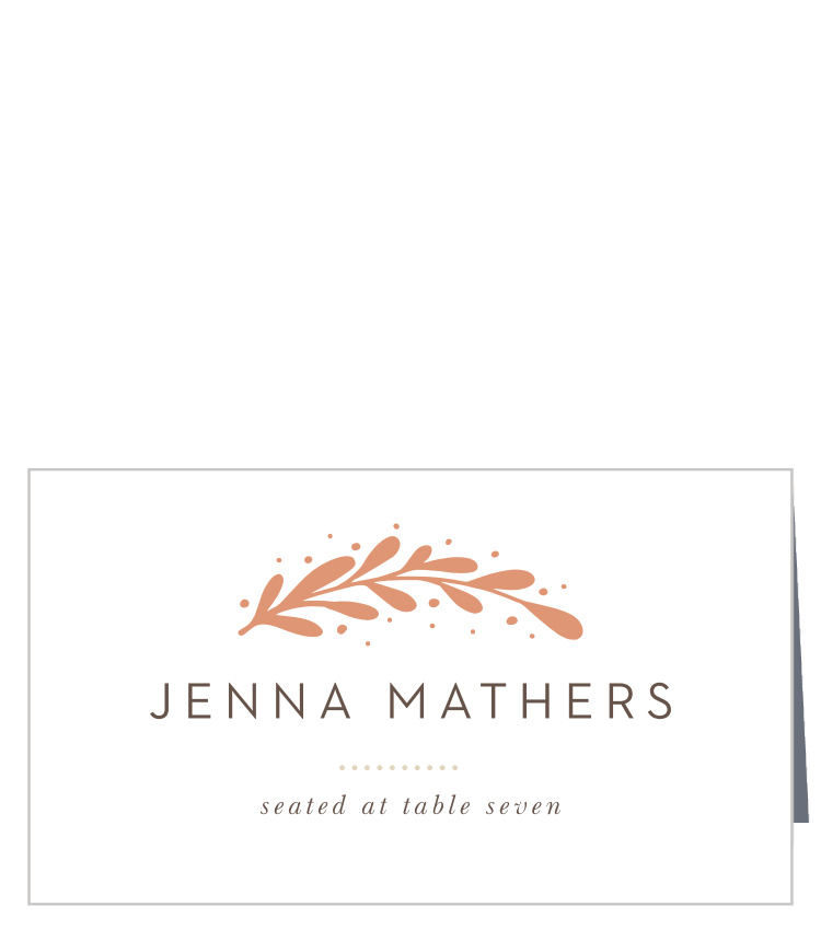 Rustic Laurels Place Cards