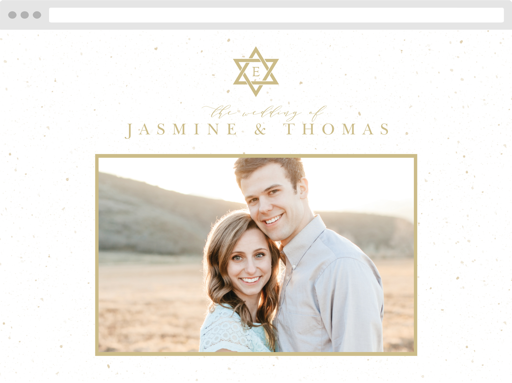 Jewish Star Wedding Website