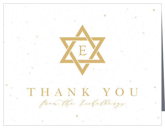 Jewish Star Wedding Thank You Cards