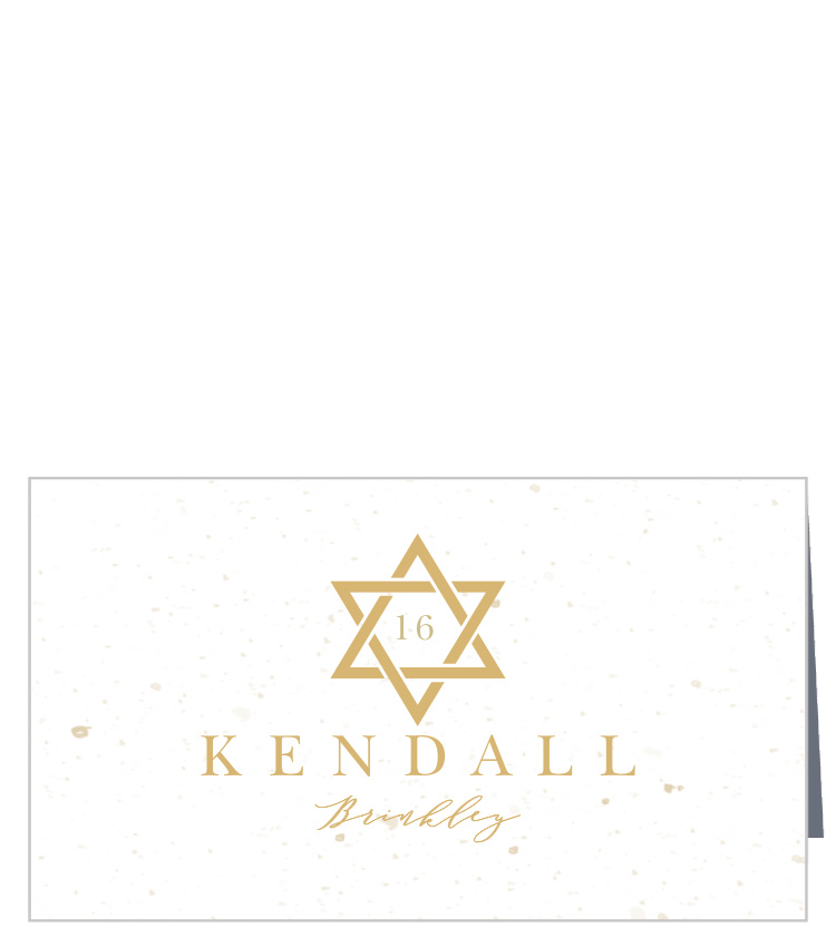 Jewish Star Place Cards