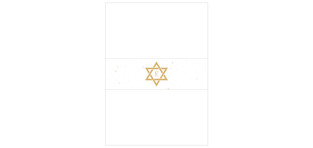 Jewish Star Wedding Belly Bands