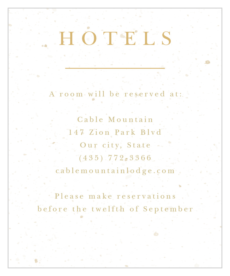 Jewish Star Accommodation Cards