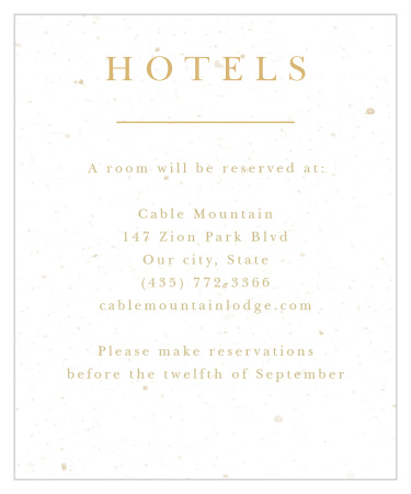 Jewish Star Accommodation Cards