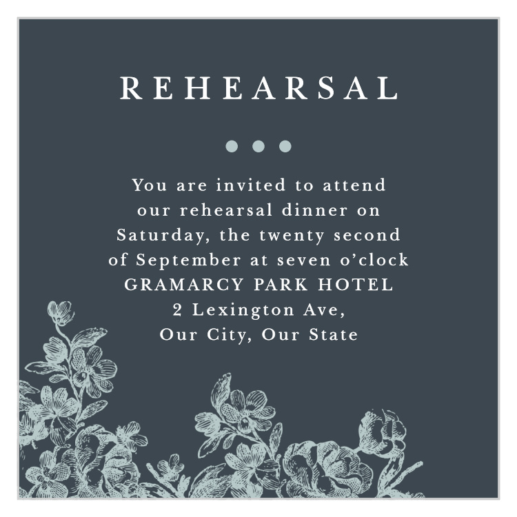 Victorian Square Rehearsal Cards