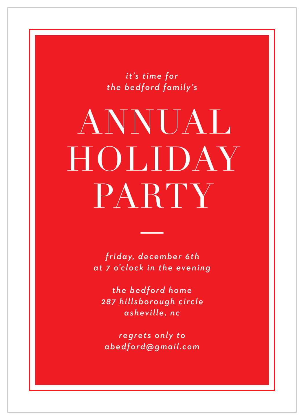 Holiday Collage Holiday Invitations