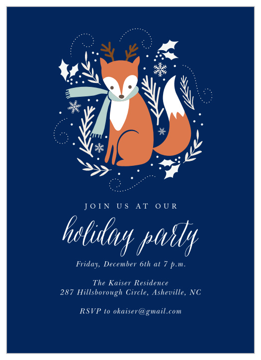 For the foxiest look around, send our Winter Fox Party Invitations to every single friend and family member you want to spend the holidays with! 
