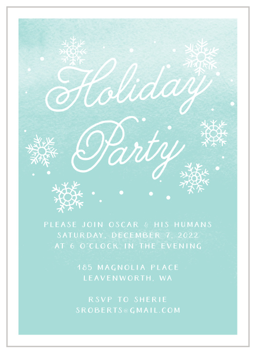 Our Howly Hound Holiday Party Invitations offer the perfect amount of holiday cheer!  