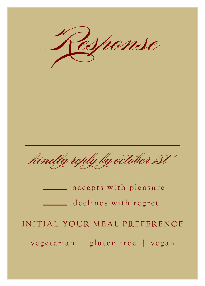 Ornate Border Response Cards