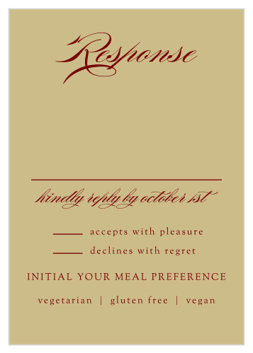 Ornate Border Response Cards