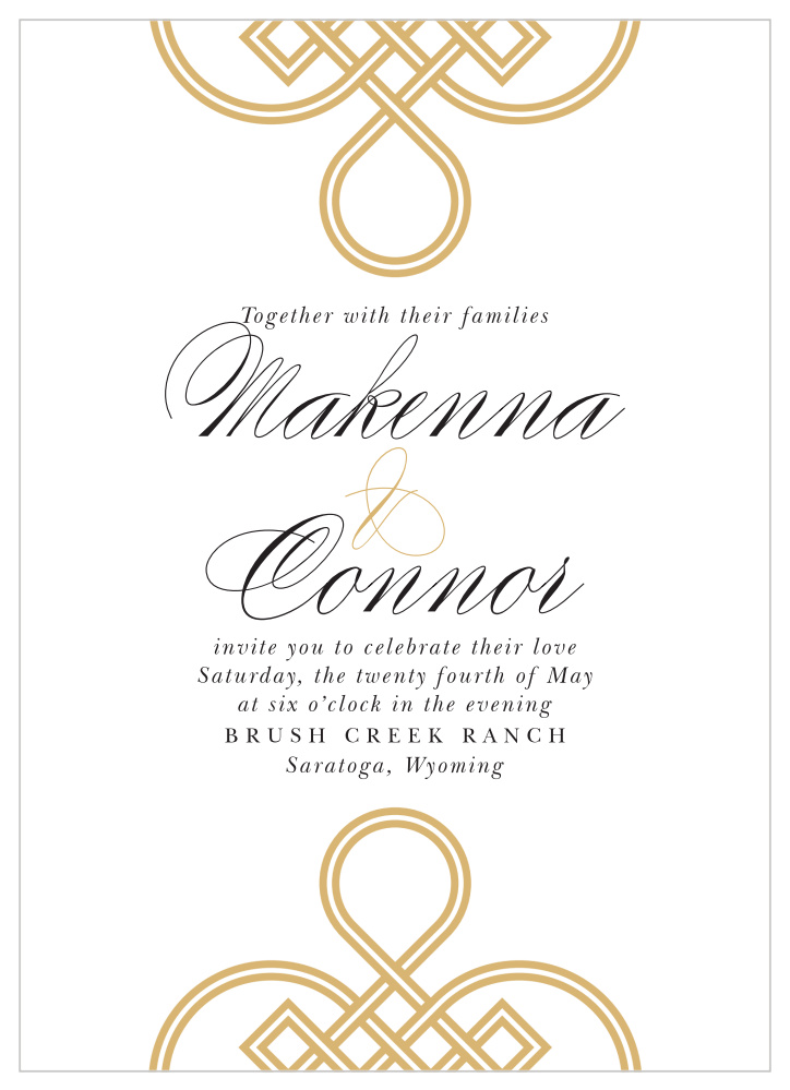 Irish Knot Wedding Invitations