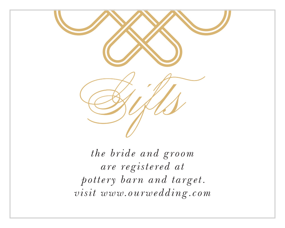 Irish Knot Registry Cards