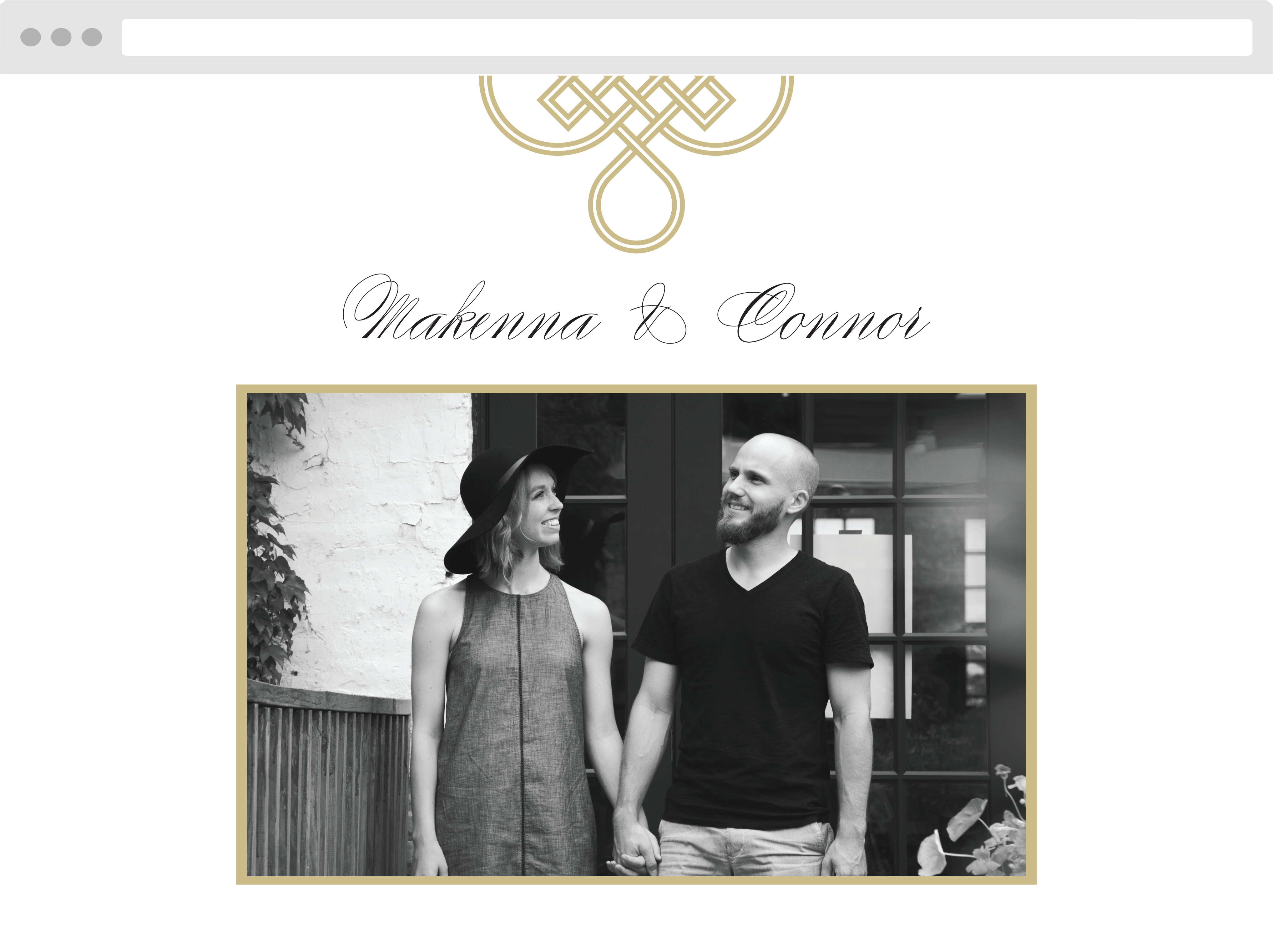 Irish Knot Wedding Website