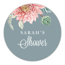 Our Bohemian Succulent Bridal Shower Stickers are some of the most intricately designed ones in the bunch! 