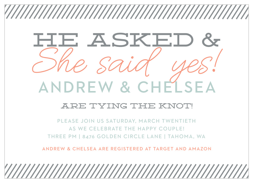 Happy Couple Bridal Shower Invitations