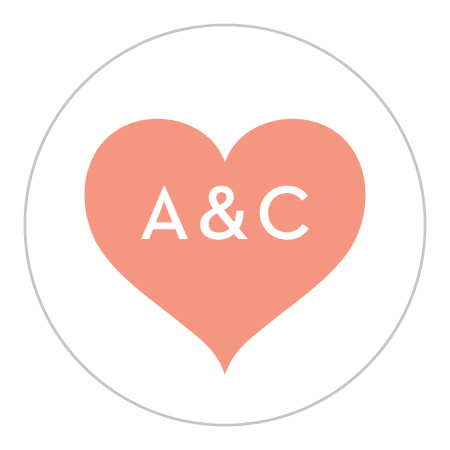 Happy Couple Bridal Shower Stickers