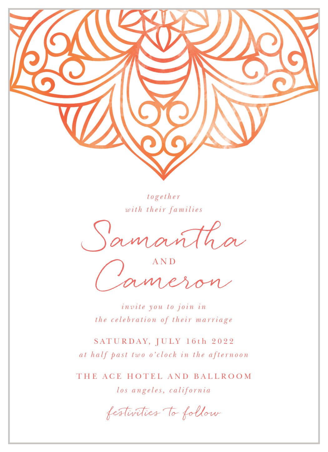Painted Love Wedding Invitations