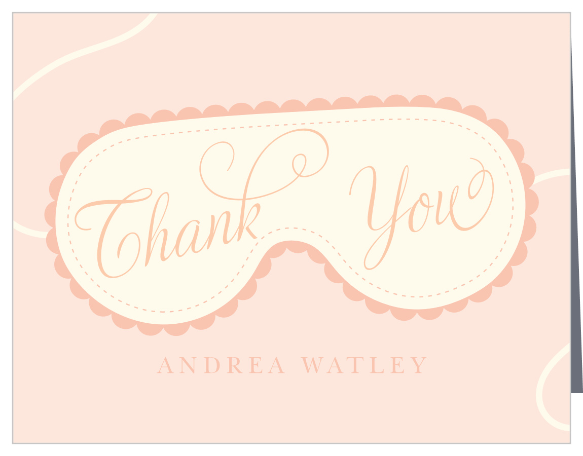 Spa Day Bridal Shower Thank You Cards