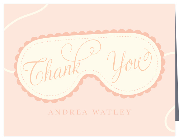 Spa Day Bridal Shower Thank You Cards
