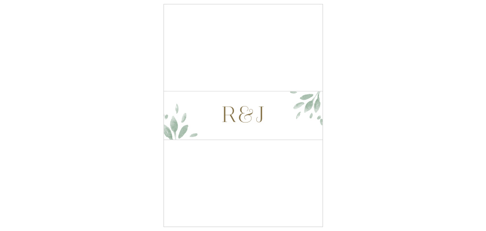 Fairytale Leaves Wedding Belly Bands