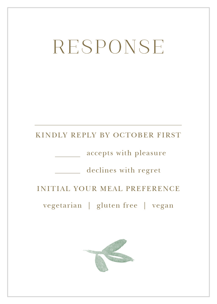 Fairytale Leaves Response Cards