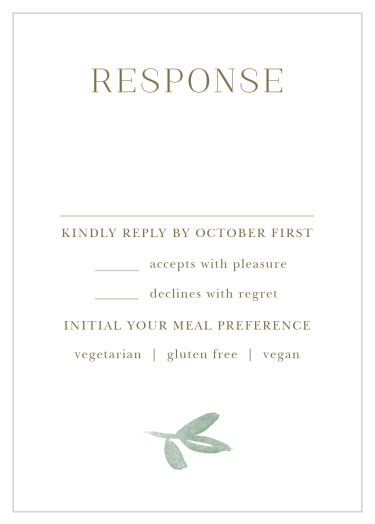 Fairytale Leaves Response Cards