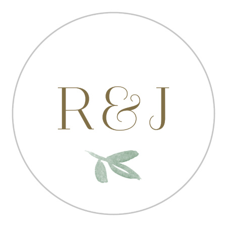 Fairytale Leaves Wedding Stickers