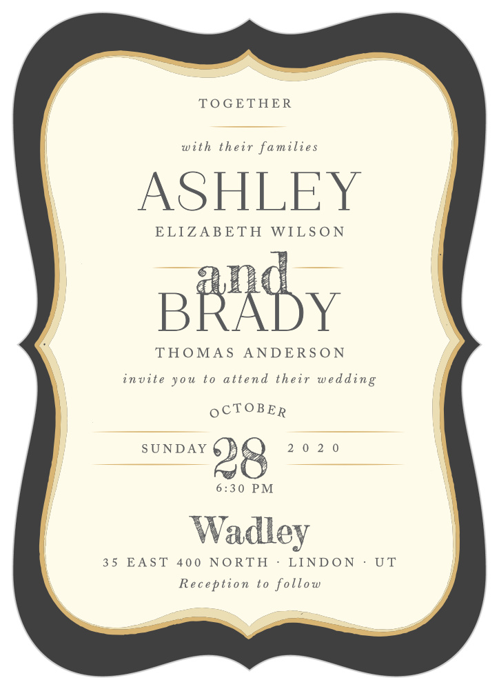 Dark Fairytale Wedding Invitations