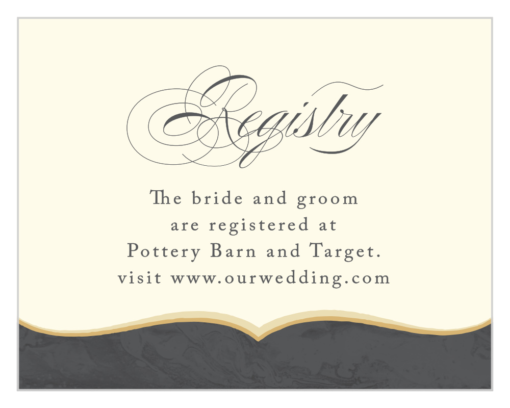 Dark Fairytale Registry Cards