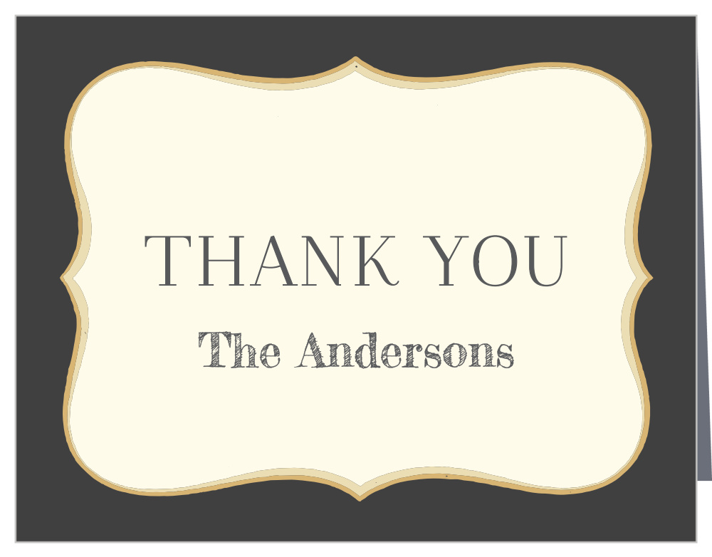 Dark Fairytale Wedding Thank You Cards