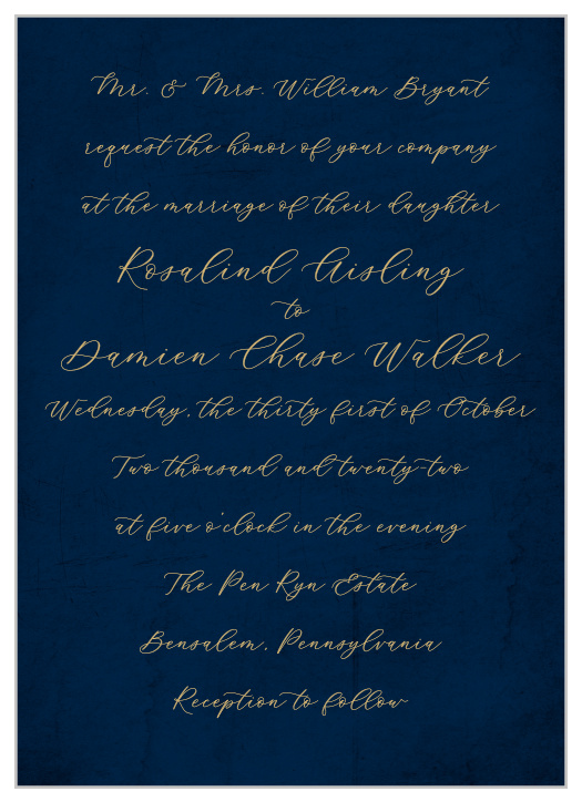 Our Moody Calligraphy Wedding Invitations epitomize fun minimalism and elegance. 
