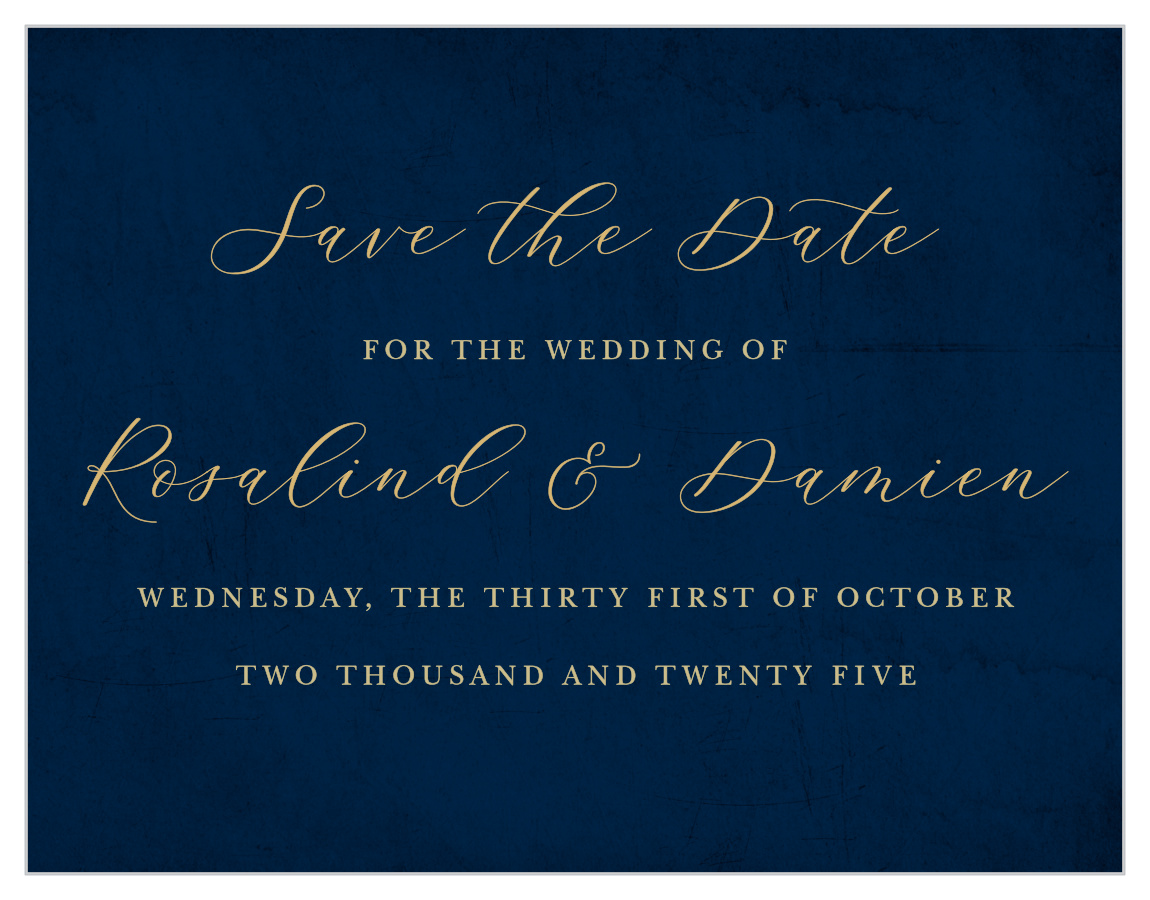 Moody Calligraphy Save the Date Magnets