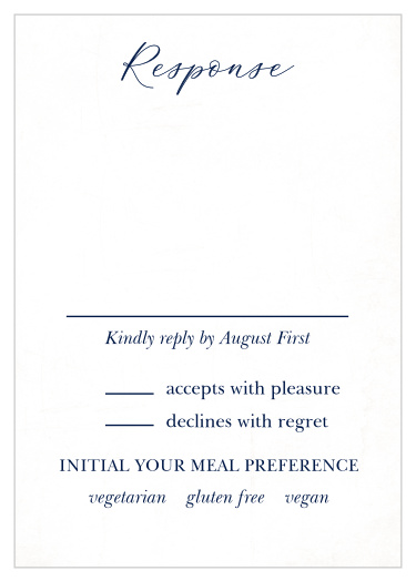 Moody Calligraphy Response Cards